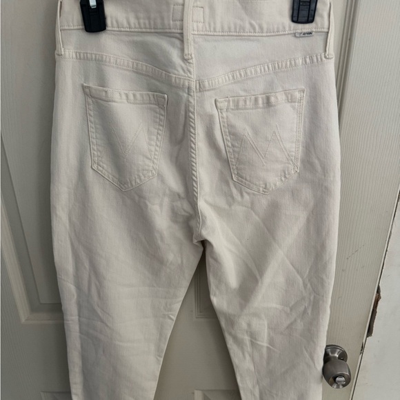Mother Denim Off White Jeans High Waisted Looker 25 Whipping the Cream - Picture 8 of 15